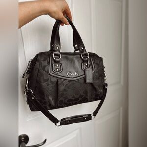 Vintage COACH Signature Ashley Canvas Satchel Bag